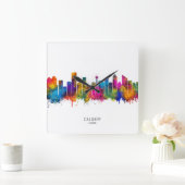 Calgary Canada Skyline Vierkante Klok (Huis)