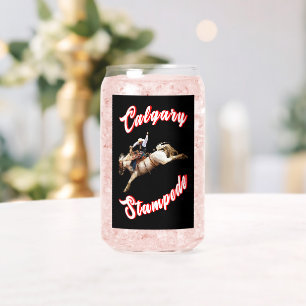 Calgary Canada Uur Juli Ruiters Calgary Stampede Blikvorm Glas