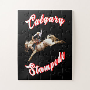 Calgary Canada Uur Juli Ruiters Calgary Stampede Legpuzzel