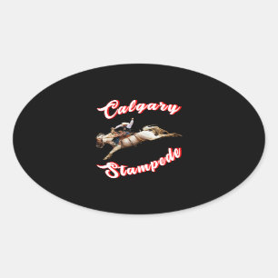 Calgary Canada Uur Juli Ruiters Calgary Stampede Ovale Sticker