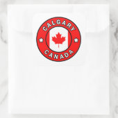 Calgary Canada Vierkante Sticker (Tas)