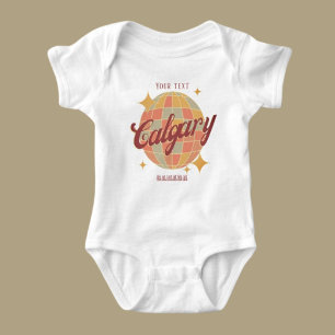 Calgary City Canada Retro pasgeboren cadeau Romper
