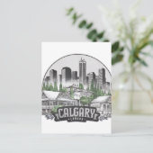Calgary City Canada Verenigde Staten Briefkaart (Staand voorkant)