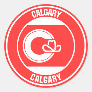 Calgary Columbia Round Emblem Ronde Sticker