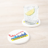 Calgary cyrillic zandsteen onderzetter (Zijkant)