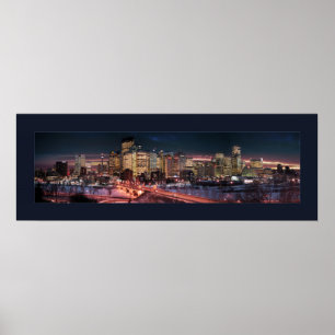Calgary - De Bevroren rivier (dubbel geborderd) Poster