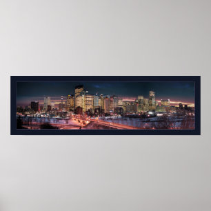 Calgary - De Bevroren rivier (grens) Poster