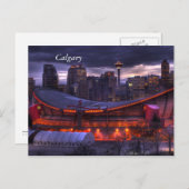 Calgary Downtown Sunset Briefkaart (Voorkant / Achterkant)