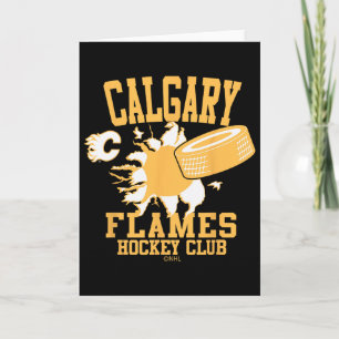 Calgary Flames Hockeypuck barst rood officieel gel Kaart