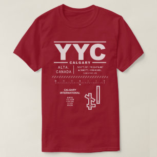 Calgary International Airport YYC T-shirt