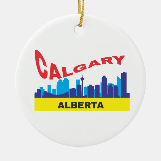 Calgary Keramisch Ornament (Voorkant)