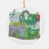 Calgary Keramisch Ornament (Achterkant)