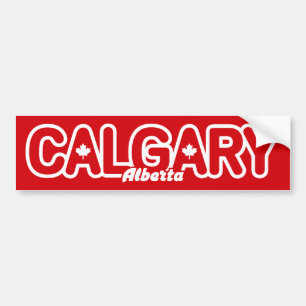 Calgary Leaf Bumpersticker
