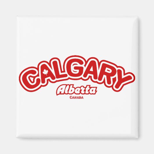 Calgary Leaf Magneet (Voorkant)