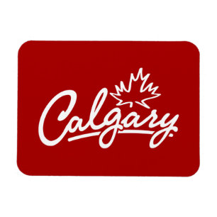 Calgary Leaf Script Magneet