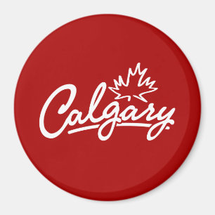 Calgary Leaf Script Magneet