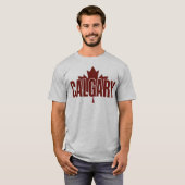 Calgary  Maple Leaf Graphic T-Shirt – AB (Devant entier)