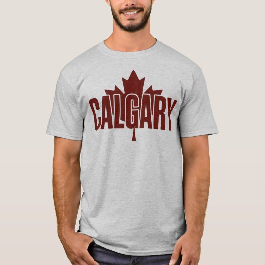 Calgary  Maple Leaf Graphic T-Shirt – AB (Devant)