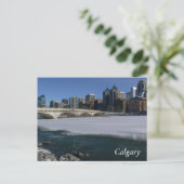 Calgary River en Skyline Briefkaart (Staand voorkant)