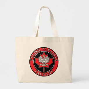 Calgary Rond Pools Canadees Leaf Grote Tote Bag