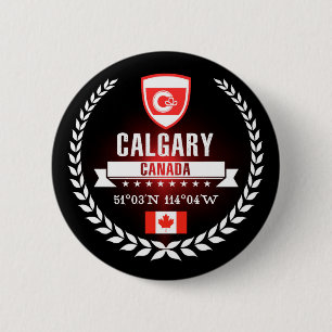 Calgary Ronde Button 5,7 Cm
