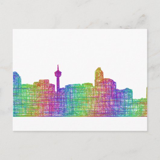 Calgary skyline briefkaart (Voorkant)