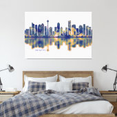 Calgary Skyline Canvas Afdruk (Insitu (Slaapkamer))