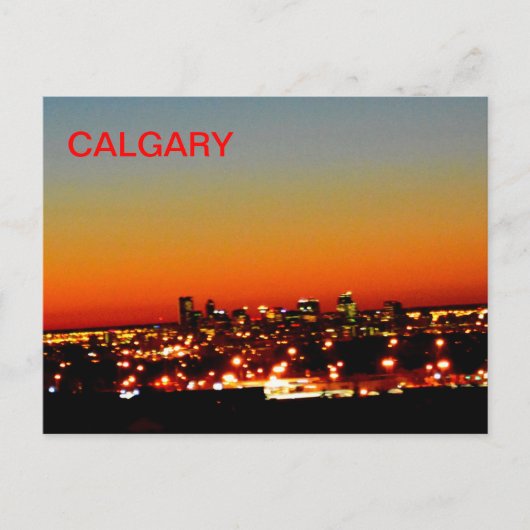 Calgary Sunrise Briefkaart (Voorkant)