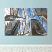 Calgary Tree Sculptures Canvas Afdruk (Insitu (Houten vloer))