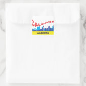 Calgary Vierkante Sticker (Tas)