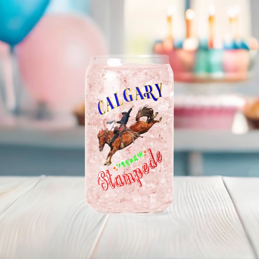 Calgary Yeehaw Stampede Blikvorm Glas (Insitu (Baby Shower))