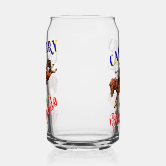 Calgary Yeehaw Stampede Blikvorm Glas (Links)