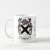 Calhoun, l'origine et signification sur une tasse (Gauche)