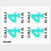 Cali4nia Rechthoekige Sticker (Vel)