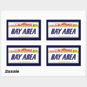 Cali-Borden Rechthoekige Sticker (Vel)