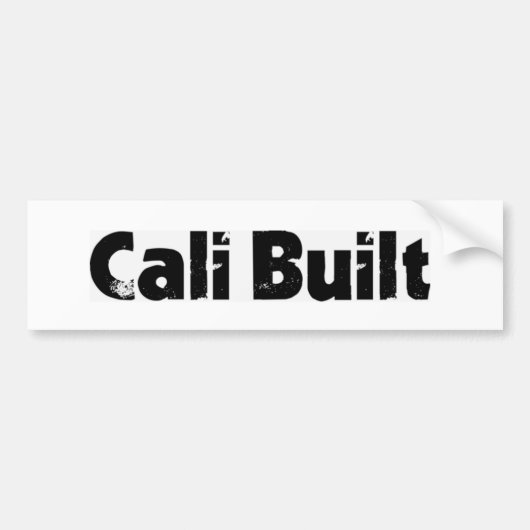 Cali Built bumper sale Bumpersticker (Voorkant)