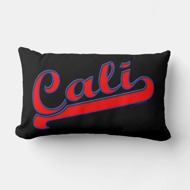 Cali California Neon Red Pillow Kussen (Voorkant)