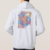 Cali Colombia City Map Hoodie (Achterkant)