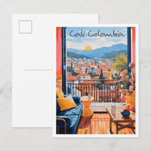 Cali Colombia Reisesthetiek Briefkaart