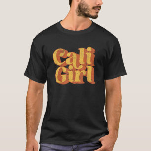 Cali Girl Cute California Retro 70's Beach T-shirt