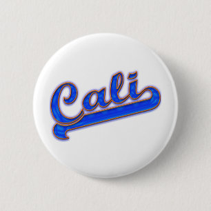 Cali Logo Blue Wave Ronde Button 5,7 Cm