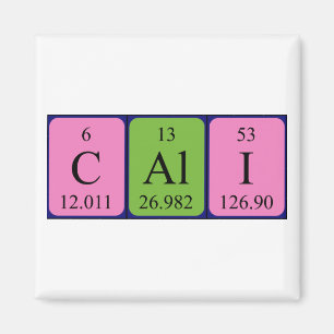 Cali periodieke tabelnaam magneet
