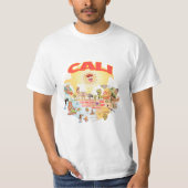 CALI Southern California Cartoon T-shirt (Voorkant)