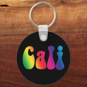 Cali Stropdas-Dye California Hippie Logo Sleutelhanger (Voorkant)