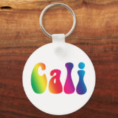 Cali Stropdas-Dye California Hippie Logo Sleutelhanger (Voorkant)