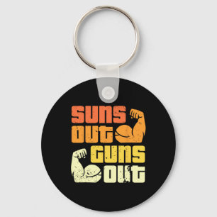 Cali Style Bodybuilding Sun's Out Guns Out Biceps Sleutelhanger