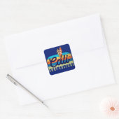 Cali Surf Culture  Style Vierkante Sticker (Envelop)