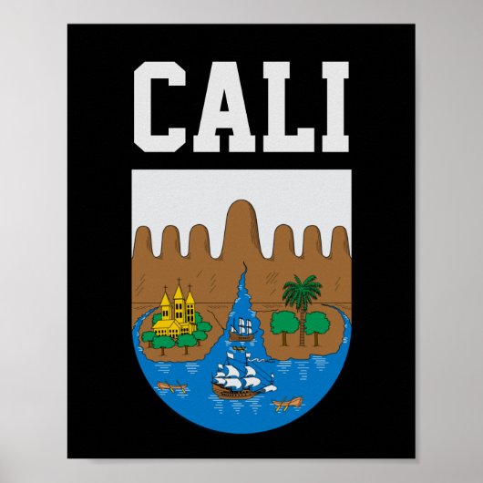 Cali, wapen COLOMBIA Poster (Voorkant)