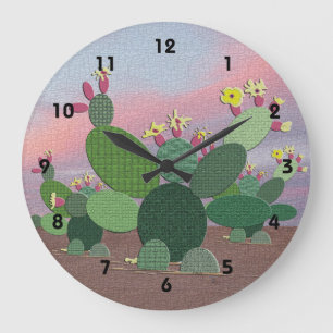Calico Cactus Grote Klok