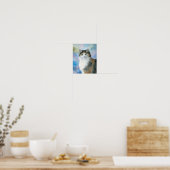 Calico Cat 572 Tortie Schildpad blauw Poster (Keuken)
